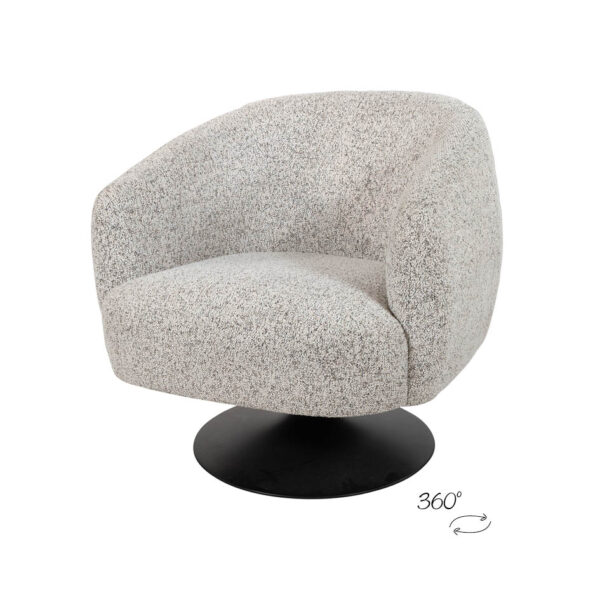 Louis draaifauteuil 360 – Puente – Ecru 06 foto 1
