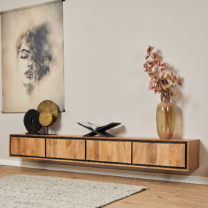 Zwevend tv meubel RichWood | 240 cm