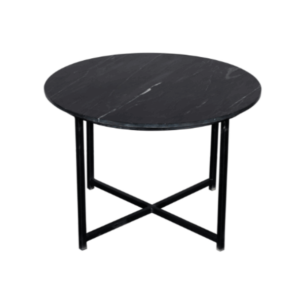 Salontafel Collin | Zwart marmer 75 cm foto 1