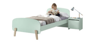 Deze KIDDY combinatie in mintgroen bestaat uit een bed (90x200) en bijhorend nachtkastje.