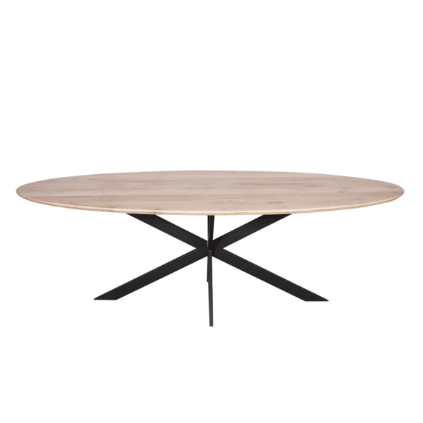 Eiken eettafel Ferris | Ovaal 210 cm | Naturel foto 1