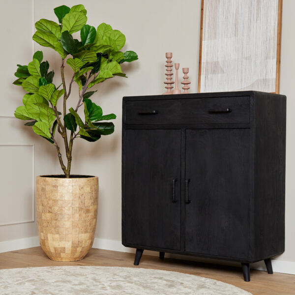 Kabinet kast Omaha Black | 100 cm foto 1