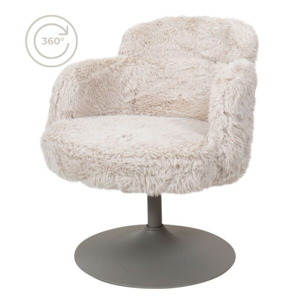 Fauteuil Scottie Fluffy Creme foto 1