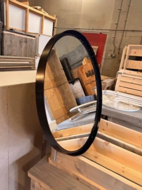 OUTLET!  Ronde spiegel zwart 67 cm foto 1