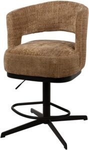 Bruce barstoel - draaipoot 360 - Cremona - Cinnamon 18