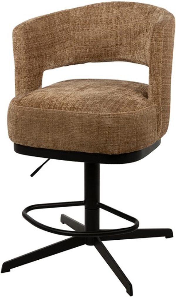 Bruce barstoel – draaipoot 360 – Cremona – Cinnamon 18 foto 1