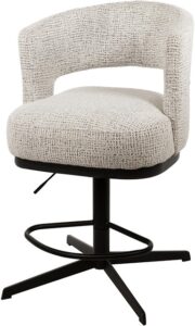 Bruce barstoel - draaipoot 360 - Coco - Salt 'n Pepper 80