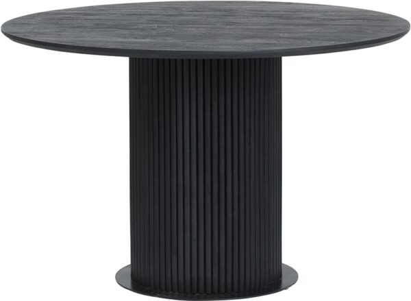 Eetkamertafel Ø120, Acacia Black foto 1