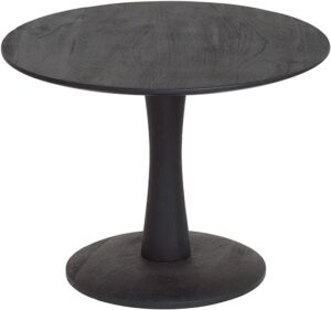 Bijzettafel Ø60, laag, Black