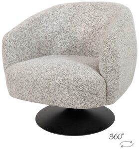 Louis draaifauteuil 360 - Puente - Ecru 06