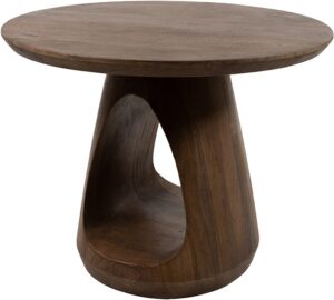 Bremen salontafel Ø60, H45, Brown Walnut