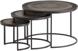 Siena salontafel set van 3, Black