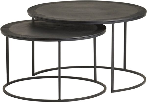 Verona salontafel set van 2, Black foto 1